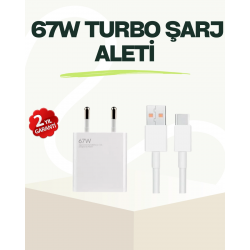 Mey İthalat® 67 Watt Güçlü Çift Turbo Şarj Aleti iPhone 13 14 15 Pro Max Uyumlu