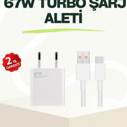 Mey İthalat® 67 Watt Güçlü Çift Turbo Şarj Aleti iPhone 13 14 15 Pro Max Uyumlu