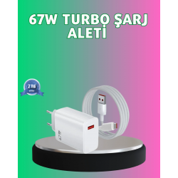 Mey İthalat® 67 Watt Güçlü Turbo Şarj Aleti Samsung Note 10 Note 20 Uyumlu