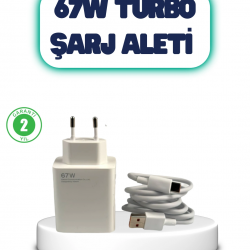 Mey İthalat® 67 Watt Hızlı Şarj Aleti Poco F2 F3 F4 Uyumlu