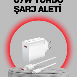 Mey İthalat® 67 Watt Turbo Destekli Şarj Cihazı Honor 50 70 90 Uyumlu
