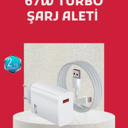 Mey İthalat® 67 Watt Turbo Şarj Cihazı Motorola G30 G50 G60 G82 Uyumlu