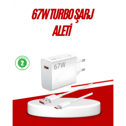 Mey İthalat® 67 Watt Type C Hızlı Şarj Cihazı Huawei P30 P40 Mate 20 Pro Uyumlu