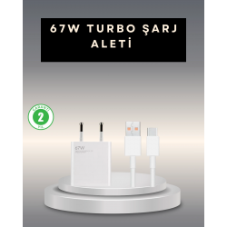 Mey İthalat® 67 Watt Type C Şarj Adaptörü Xiaomi Poco X3 X4 X5 Pro Uyumlu