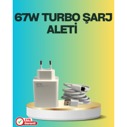Mey İthalat® 67 Watt Type C Turbo Şarj Seti TCL 20 30 50 Uyumlu