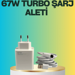 Mey İthalat® 67 Watt Type C Turbo Şarj Seti TCL 20 30 50 Uyumlu