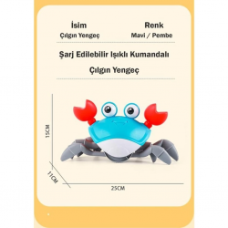 Mey İthalat® 6721E ŞARJLI KUMANDALI YENGEÇ