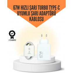 Mey İthalat® 67W Hızlı Şarj Cihazı Yüksek Isı Dayanımlı Type-C Set