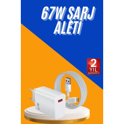 Mey İthalat® 67W Hızlı Şarj Yüksek Voltaj Korumalı Type C Şarj Adaptörü