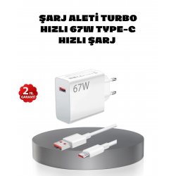 Mey İthalat® 67W Turbo Type-C Hızlı Şarj Adaptörü – Akıllı Koruma Çipli, Hızlı Şarj Destekli