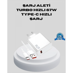 Mey İthalat® 67W Type-C Turbo Şarj Cihazı – Aşırı Akım ve Isı Koruması, Seyahat Uyumlu