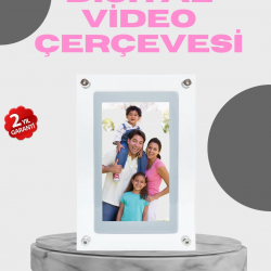 Mey İthalat® 7 İnç IPS Ekranlı Dijital Çerçeve – Yüksek Parlaklık ve 4GB Dahili Hafıza