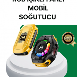 Mey İthalat® 7 Kanatlı Vortex Fanlı Akıllı Telefon Soğutma Aparatı