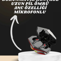 Mey İthalat® 7 Kordonlu Akıllı Saat Ve Oyuncu Kulaklığı Bluetooth Bağlantılı Android ve İOS Uyumlu