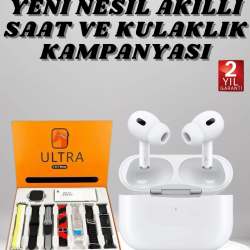 Mey İthalat® 7 Kordonlu Akıllı Saat Ve Yeni Nesil Kulaklık Dokunmatik Ekran Android ve İOS Uyumlu