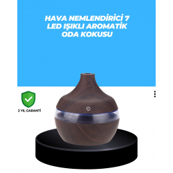 Mey İthalat® 7 Renk Dinlendirici LED Işıklı Aroma Buhar Makinesi