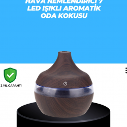 Mey İthalat® 7 Renk Dinlendirici LED Işıklı Aroma Buhar Makinesi