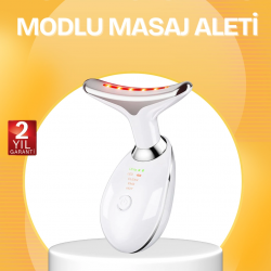 Mey İthalat® 7 Renk LED Işık Terapili Cilt Bakım Cihazı USB Şarjlı