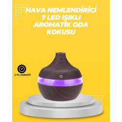 Mey İthalat® 7 Renk LED Işıklı Ultrasonik Aroma Difüzör 300 ml
