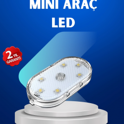 Mey İthalat® 7 Renk Modlu Dokunmatik Sensörlü Mini LED Araç İçi Lamba