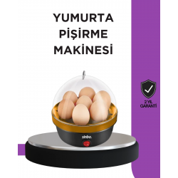 Mey İthalat® 7 Yumurta Kapasiteli Buharlı Yumurta Pişirme Cihazı Sesli Uyarılı