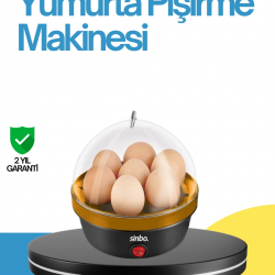 Mey İthalat® 7 Yumurta Kapasiteli Yumurta Pişirme Makinesi Rafadan Orta ve Katı