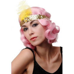 Mey İthalat® 70 ler 80 ler 90 lar Temalı Altın Renk Çarliston Saç Bandı