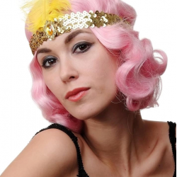 Mey İthalat® 70 ler 80 ler 90 lar Temalı Altın Renk Çarliston Saç Bandı