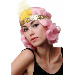 Mey İthalat® 70'ler 80'ler ve 90'lar Temalı Altın Renk Çarliston Saç Bandı