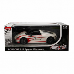 Mey İthalat® 70710 1:14 Uzaktan Kumandalı Porsche 918 Spyder Weissach Işıklı Araba 32 cm