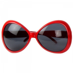 Mey İthalat® 70 li Yıllar Kırmızı Renk Nostalji Yeşilçam Parti Gözlüğü 15X7cm