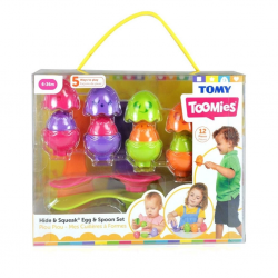 Mey İthalat® 73082 Tomy - Saklambaçlı Yumurtalar Kaşık Seti 6-36 ay