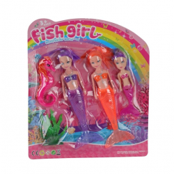 Mey İthalat® 7799-4 DENİZ KIZI IŞIKLI KARTELA 3LÜ 144