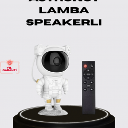 Mey İthalat® 8 Efektli Astronot Galaxy Projektör Uzaktan Kumandalı LED Gece Lambası