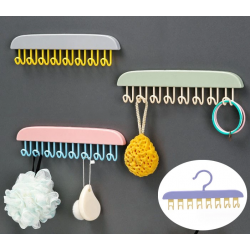 Mey İthalat® 8 Kancalı Çok Amaçlı Yapışkanlı Askı