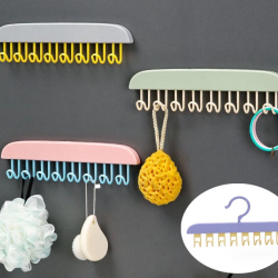 Mey İthalat® 8 Kancalı Çok Amaçlı Yapışkanlı Askı