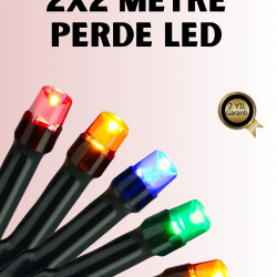 Mey İthalat® 8 Modlu Zaman Ayarlı LED Perde Işık – Bahçe ve Balkon Dekorasyonu