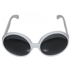 Mey İthalat® 80 li Yıllar Beyaz Renk Nostalji Yeşilçam Parti Gözlüğü