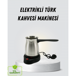 Mey İthalat® 800W Paslanmaz Elektrikli Cezve Gizli Rezistans ve Ergonomik Kulp