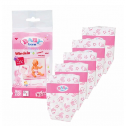 Mey İthalat® 826508 5li Bebek Bezi (Oyuncak bebek için)