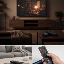 Mey İthalat® 8K Android TV Stick Bas Konuş Destekli Güçlü Performans