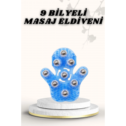 Mey İthalat® 9 Bilyeli Masaj Eldiveni Giyilebilir Plastik Vücut Sıkılaştırıcı
