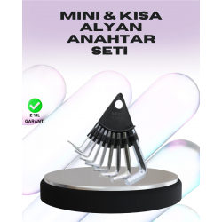 Mey İthalat® 9 Parça Alyan Anahtar Seti Farklı Metrik Ölçü Pratik Taşıma