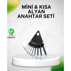 Mey İthalat® 9 Parça Alyan Anahtar Seti Isıl İşlem Görmüş Dayanıklı Çelik