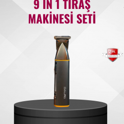 Mey İthalat® 9’u 1 Arada Çoklu Bakım Tıraş Seti Profesyonel Saç Sakal Kesme