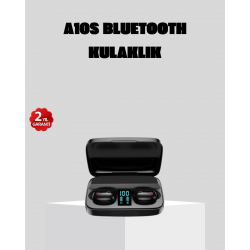Mey İthalat® A10s Kablosuz Bluetooth Kulaklık – 1800mAh Powerbank, Otomatik Eşleşme, iOS/Android Uyumlu