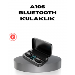 Mey İthalat® A10s TWS Bluetooth 5.0 Kulaklık – Powerbank’li Şarj Kutusu, Dokunmatik Kontrol, Gerçek Stereo
