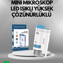 Mey İthalat® ABS Gövdeli Öğrenci ve Hobi Mikroskobu – Mavi Renk