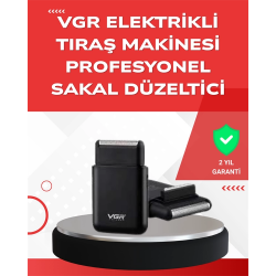 Mey İthalat® ABS Gövdeli Süper İnce Elektrikli Sakal Kesici – 45 dk Kablosuz Kullanım, Yanak Makası Dahil
