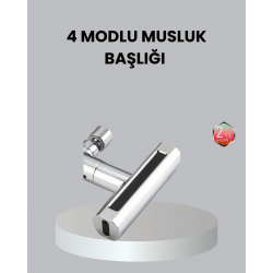 Mey İthalat® ABS Pirinç Alaşımlı Musluk Başlığı 4 Modlu 360° Dönebilen ve Ekonomik